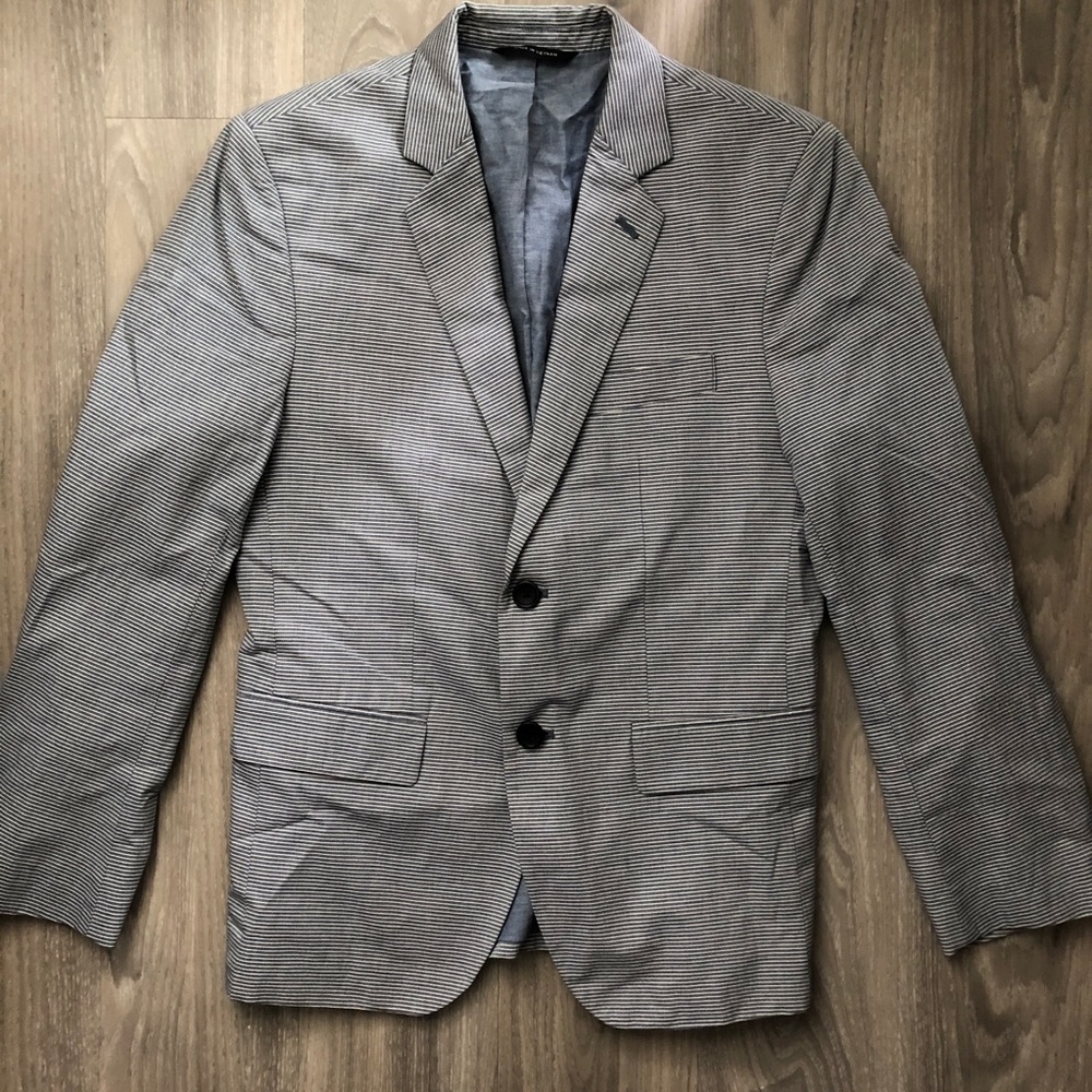 Banana republic slim fit blue striped blazer